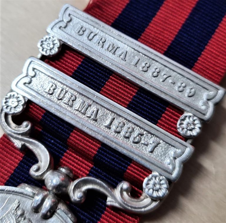 PRE WW1 BRITISH ARMY INDIA GENERAL SERVICE MEDAL BURMA OCHILTREE ROYAL ARTILLERY - Image 5