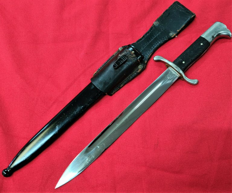 RARE WW2 GERMAN FIREMANS DAGGER PARADE KNIFE BY CARL EICKHORN SOLINGEN SWORD - Image 2