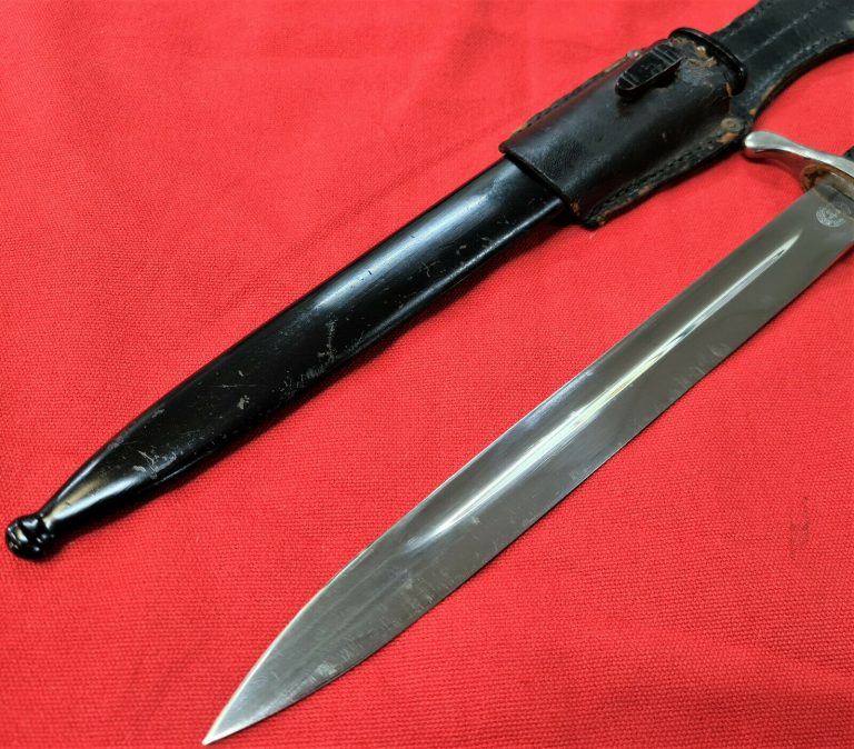 RARE WW2 GERMAN FIREMANS DAGGER PARADE KNIFE BY CARL EICKHORN SOLINGEN SWORD - Image 9