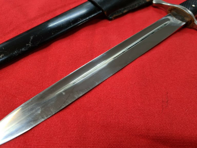 RARE WW2 GERMAN FIREMANS DAGGER PARADE KNIFE BY CARL EICKHORN SOLINGEN SWORD - Image 8