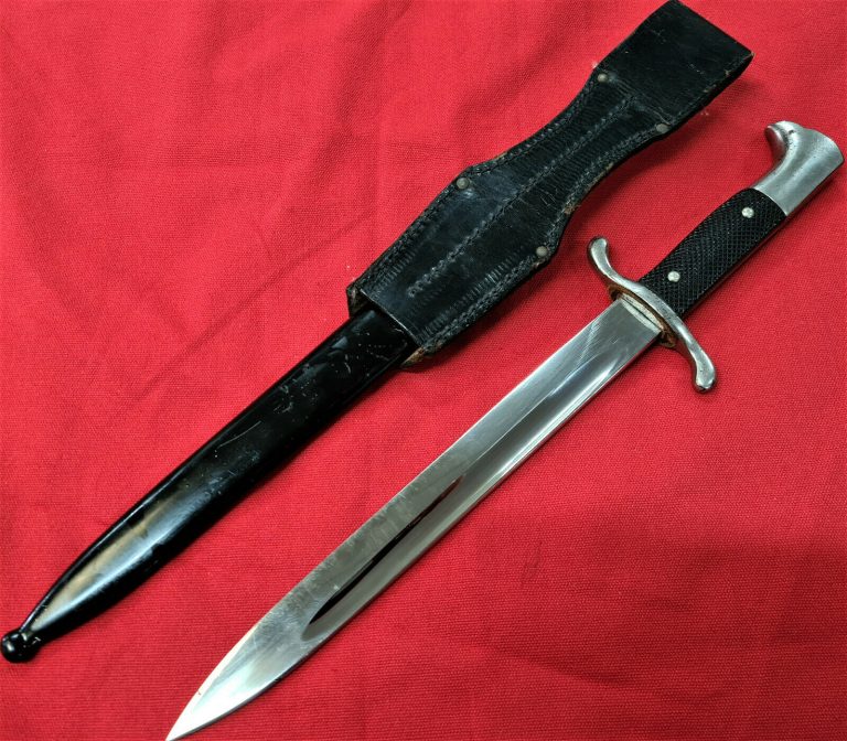 RARE WW2 GERMAN FIREMANS DAGGER PARADE KNIFE BY CARL EICKHORN SOLINGEN SWORD - Image 7