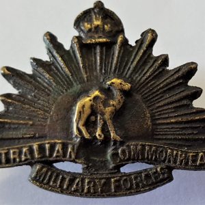 Rare WW1 Australian Army Camel Corps uniform badge