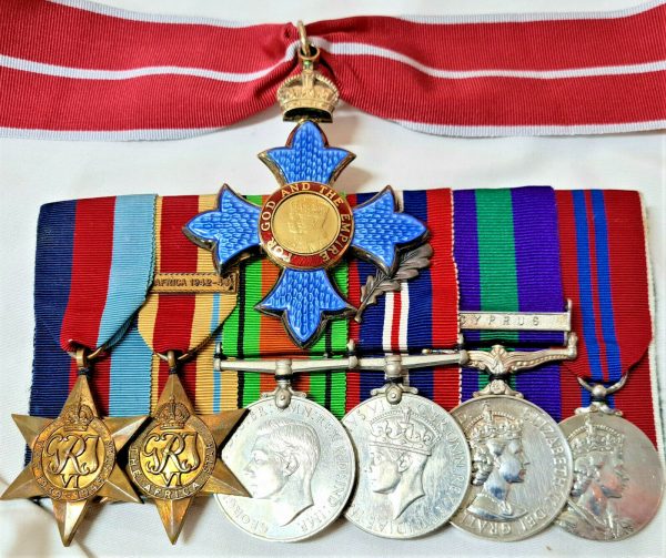 VINTAGE WW2 ROYAL AIR FORCE CBE MEDAL GROUP AIR COMMODORE LEONARD TAYLOR