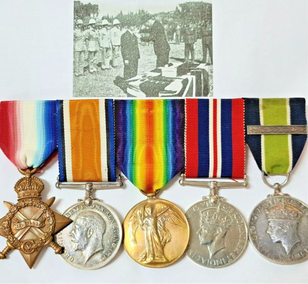 WW1 GALLIPOLI CITY OF LONDON YEOMANRY MEDAL GROUP RAMSEY INSPECTOR RHODESIA BRITISH SOUTH AFRICAN POLICE