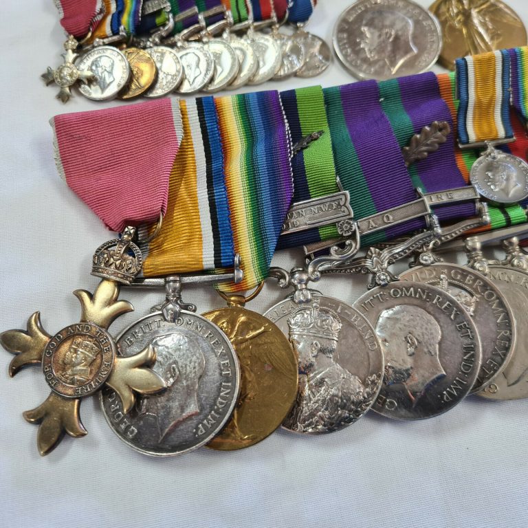 WW1 & WW2 BRITISH & INDIAN ARMY OBE & 2 MID MEDAL GROUPS TO COLONEL BANKS & WIFE - Image 2