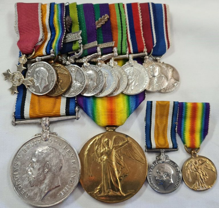 WW1 & WW2 BRITISH & INDIAN ARMY OBE & 2 MID MEDAL GROUPS TO COLONEL BANKS & WIFE - Image 5