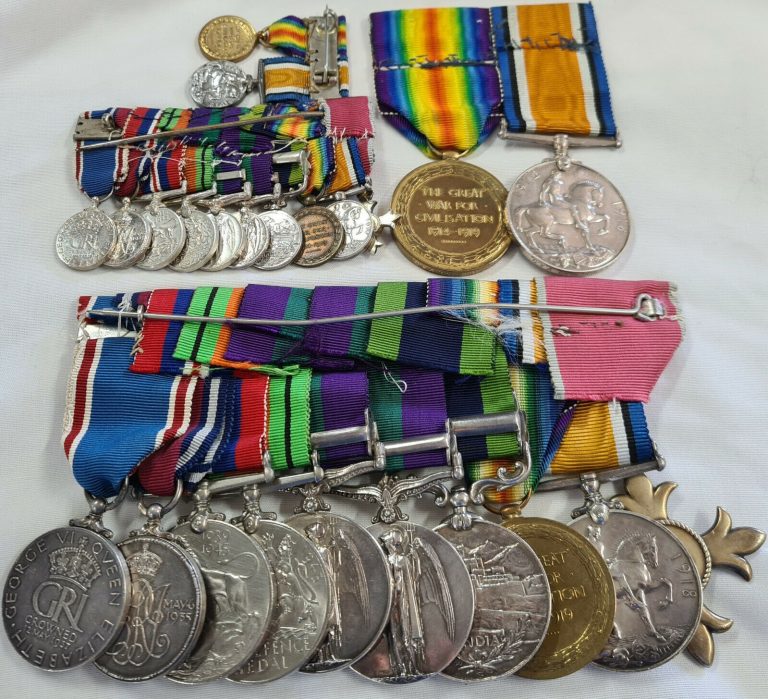 WW1 & WW2 BRITISH & INDIAN ARMY OBE & 2 MID MEDAL GROUPS TO COLONEL BANKS & WIFE - Image 6