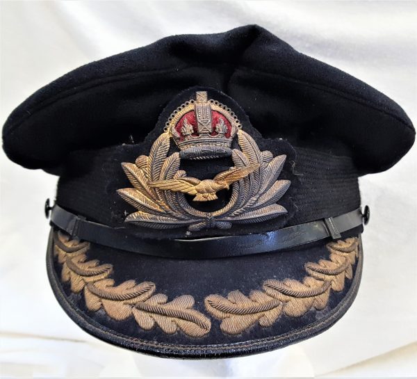 WW2 era Royal Navy Fleet Air Arm uniform senior officer's peaked cap