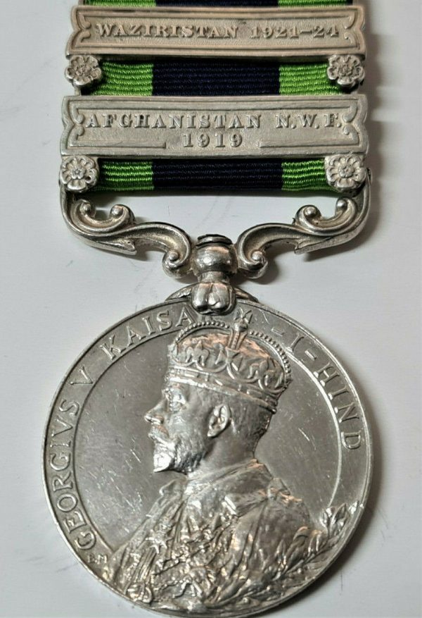 19TH LANCERS FANES HORSE 1908 BRITISH INDIA ARMY GENERAL SERVICE MEDAL WW1 WW2