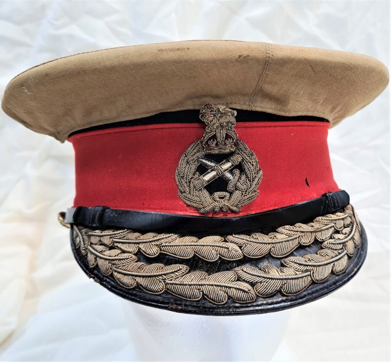 WW1 era British & Commonwealth general officer's uniform peaked cap Ranken & Co.