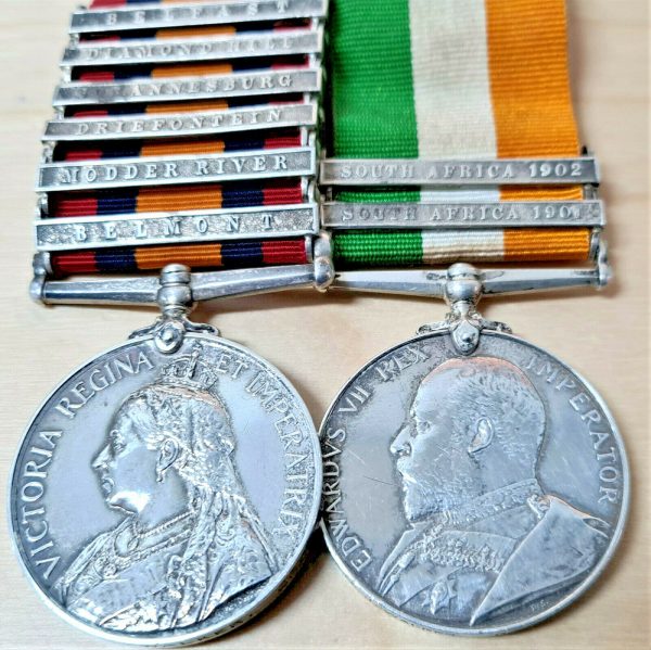 PRE WW1 BOER WAR MEDALS WALKER 3RD BN GRENADIER GUARDS.