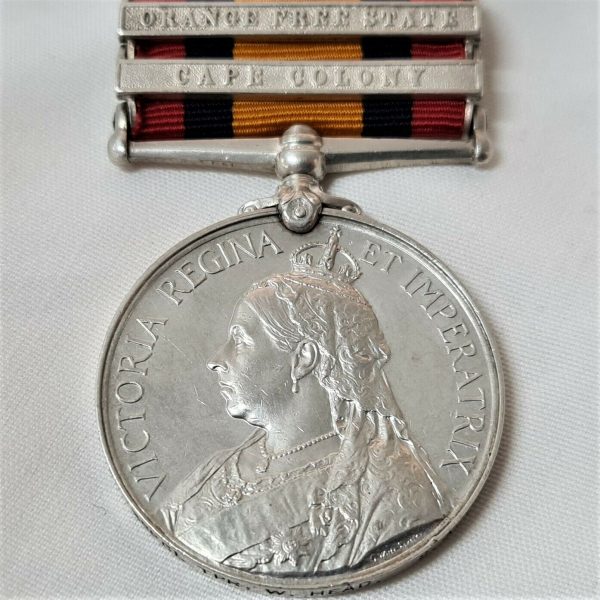 PRE WW1 QUEENS SOUTH AFRICA MEDAL TO TROOPER W. HEAD SOUTH AFRICAN CONSTABULARY.