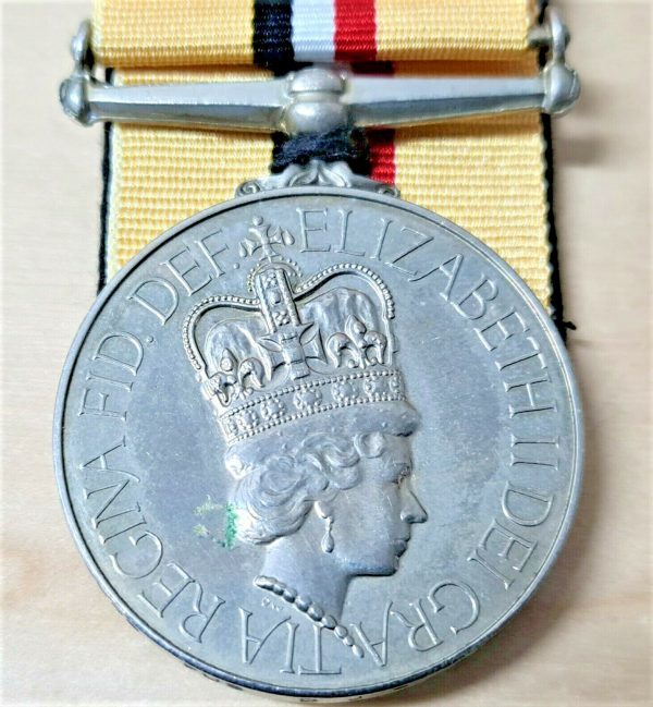 RARE BRITISH ARMY IRAQ SERVICE MEDAL 25173345 ATKIN ROYAL HIGHLAND FUSILIERS