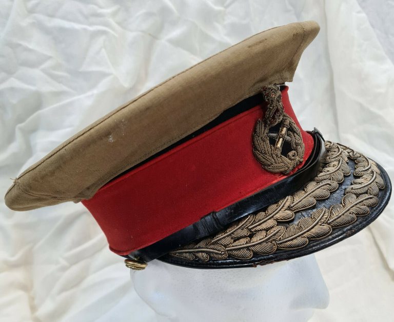 WW1 era British & Commonwealth general officer's uniform peaked cap Ranken & Co.