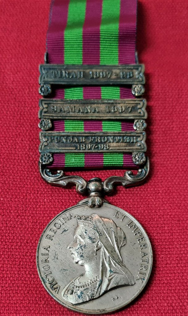 1895 BRITISH INDIA ARMY GENERAL SERVICE CAMPAIGN MEDAL NATIVES BRONZE PRE WW1 - Image 2