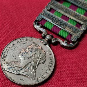 1895 BRITISH INDIA ARMY GENERAL SERVICE CAMPAIGN MEDAL NATIVES BRONZE PRE WW1