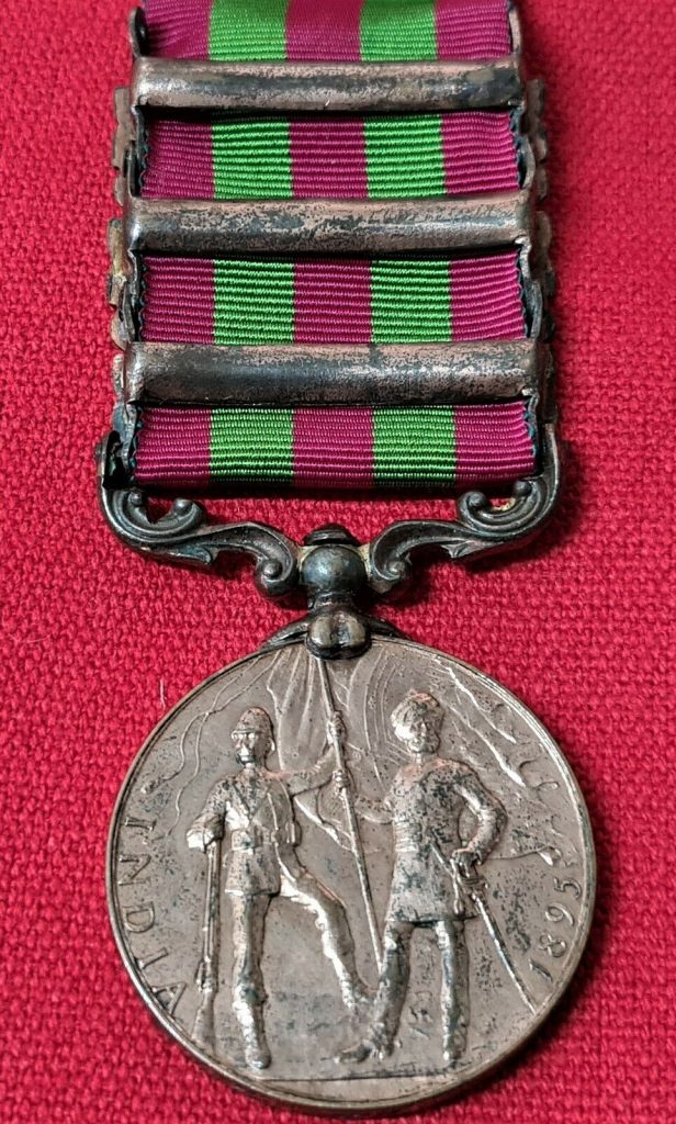 1895 BRITISH INDIA ARMY GENERAL SERVICE CAMPAIGN MEDAL NATIVES BRONZE PRE WW1 - Image 6