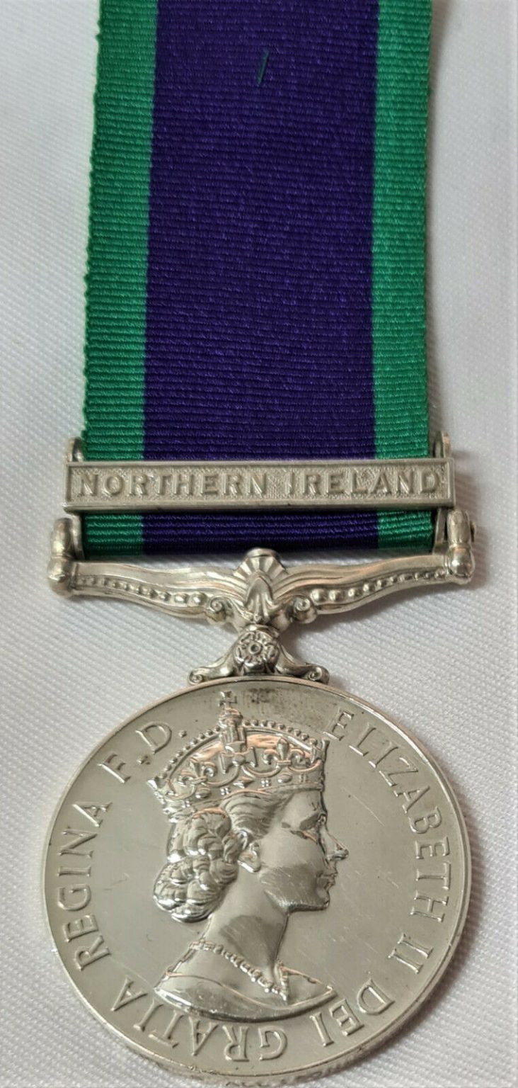 ALLISON COLLEY PIONEER POST WW2 BRITISH GENERAL SERVICE MEDAL NORTHERN IRELAND