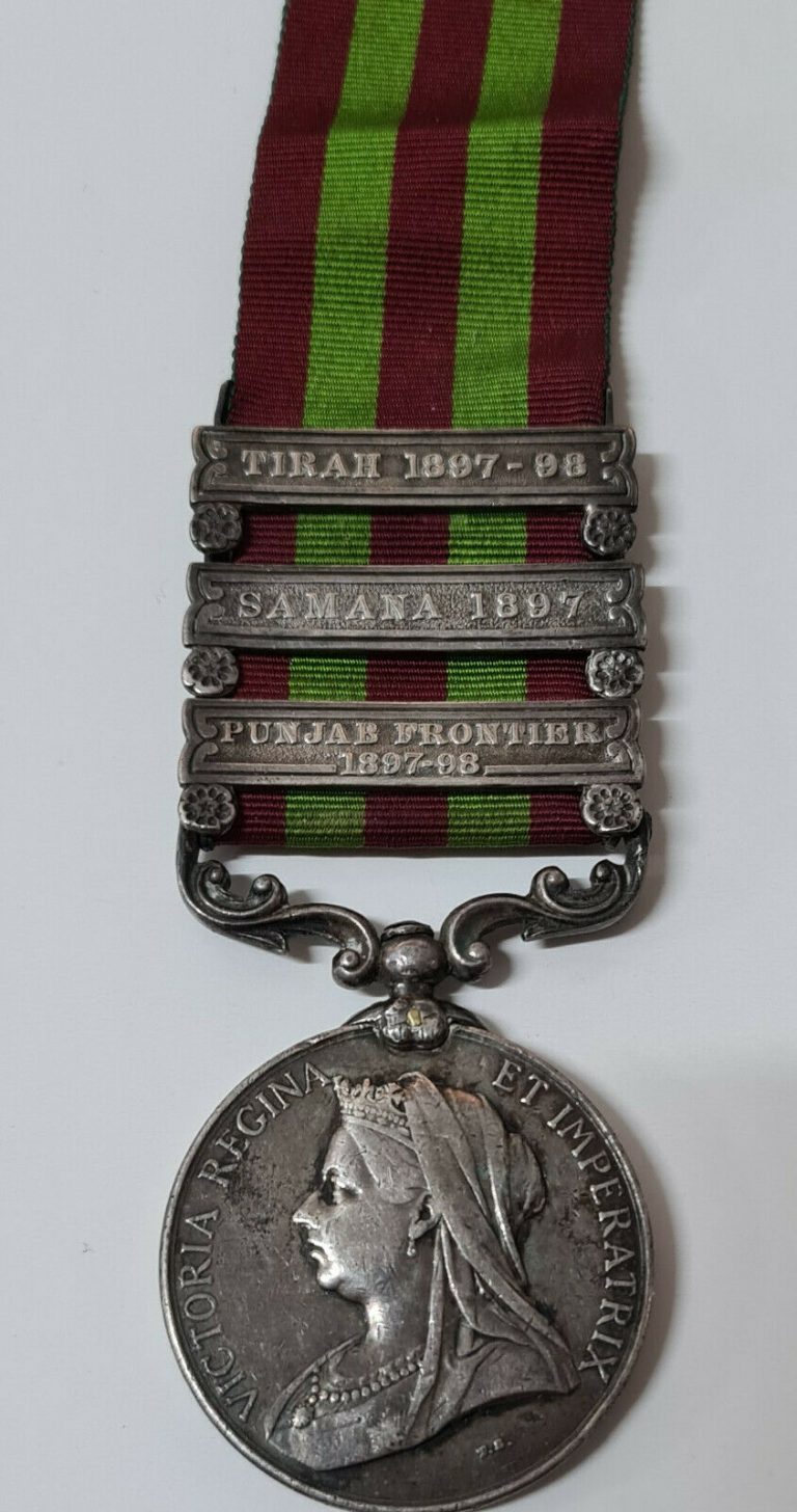 BENGAL LANCERS 1895 BRITISH INDIA ARMY GENERAL SERVICE CAMPAIGN MEDAL PRE WW1 - Image 2