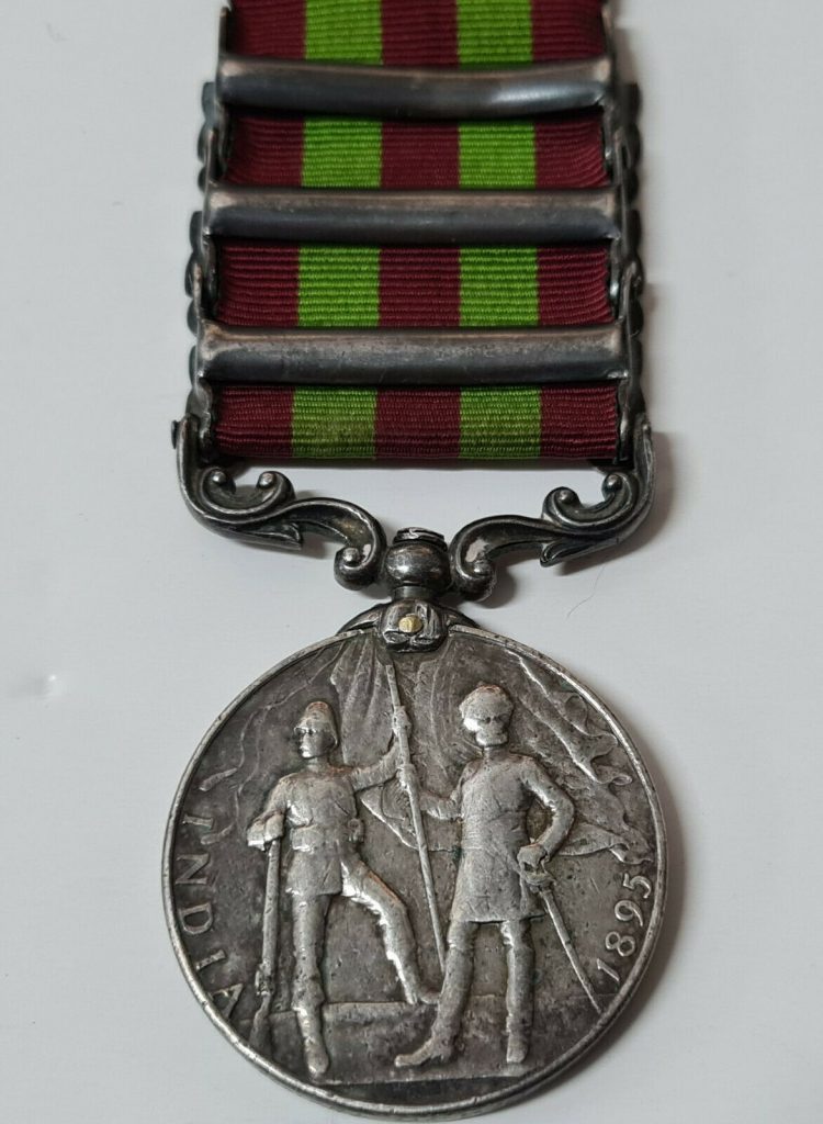 BENGAL LANCERS 1895 BRITISH INDIA ARMY GENERAL SERVICE CAMPAIGN MEDAL PRE WW1 - Image 5