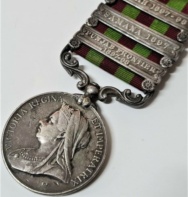 BENGAL LANCERS 1895 BRITISH INDIA ARMY GENERAL SERVICE CAMPAIGN MEDAL PRE WW1