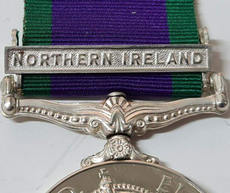 BLACK WATCH ARMY +WW2 BRITISH GENERAL SERVICE MEDAL NORTHERN IRELAND GALLOWAY