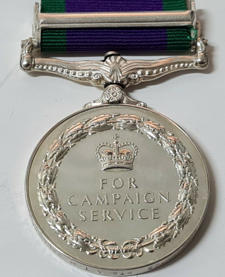 BLACK WATCH ARMY +WW2 BRITISH GENERAL SERVICE MEDAL NORTHERN IRELAND GALLOWAY