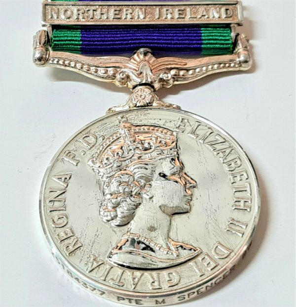 BLACK WATCH ARMY +WW2 BRITISH GENERAL SERVICE MEDAL NORTHERN IRELAND SPENCER