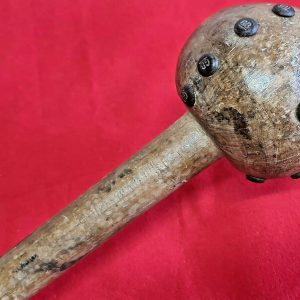 BRITISH AFRICAN ZULU WAR CLUB IWISA KNOBKERRIE WARRIOR MACE SOUTH AFRICA