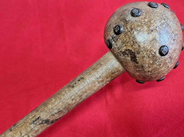 BRITISH AFRICAN ZULU WAR CLUB IWISA KNOBKERRIE WARRIOR MACE SOUTH AFRICA