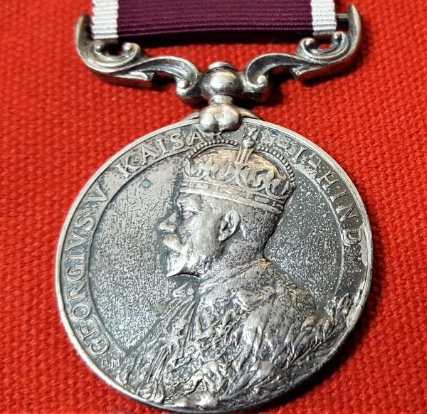 FANE'S HORSE LONG SERVICE & GOOD CONDUCT MEDAL POST WW1 INDIA ARMY 19th LANCERS