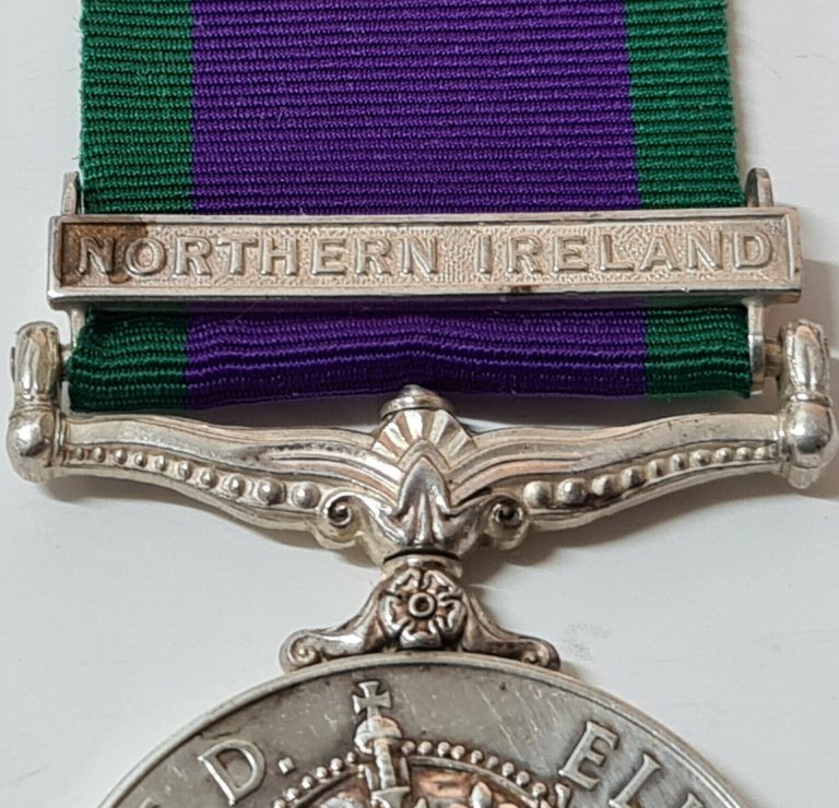 LIGHT INFANTRY POST WW2 BRITISH GENERAL SERVICE MEDAL NORTHERN IRELAND DRINKALD