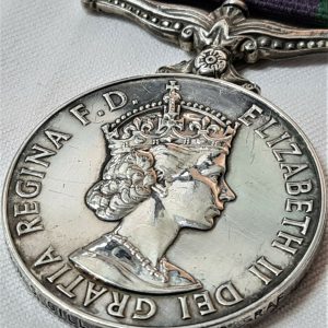 POST WW2 BRITISH GENERAL SERVICE MEDAL NORTHERN IRELAND SERVICE RAF GILL