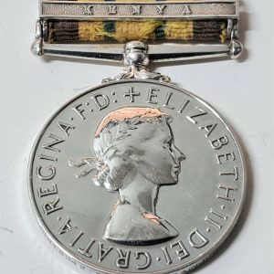 POST WW2 ENGINEERS AFRICA GENERAL SERVICE MEDAL 22919342 SAPPER BLACKWELL KENYA