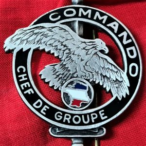 POST WW2 FRENCH CHIEF OF GROUP UNIFORM BADGE BY DRAGO PARIS