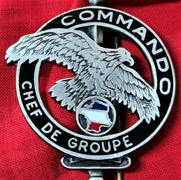 POST WW2 FRENCH CHIEF OF GROUP UNIFORM BADGE BY DRAGO PARIS