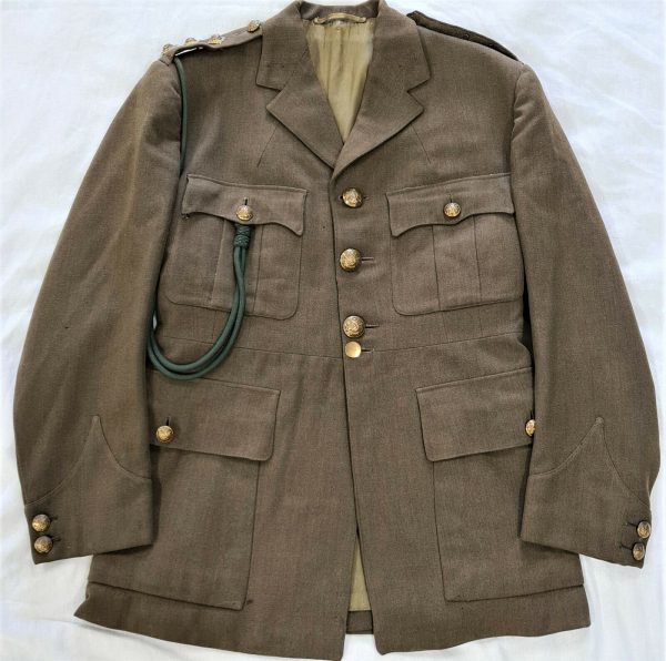 *POW* WW2 AUSTRALIAN SOLDIER SHERWOOD FORESTERS ARMY JACKET TUNIC CAPTAIN SYNNOT