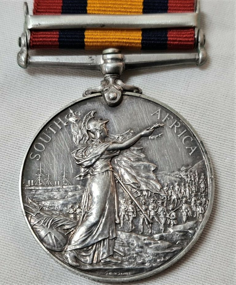 PRE WW1 QUEENS SOUTH AFRICAN MEDAL TO TROOPER TONER MIDLAND MOUNTED RIFLES