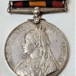 QUEENS SOUTH AFRICA MEDAL TO PTE ANDERSON DORDRECHT DISTRICT VG & CAPE COLONY