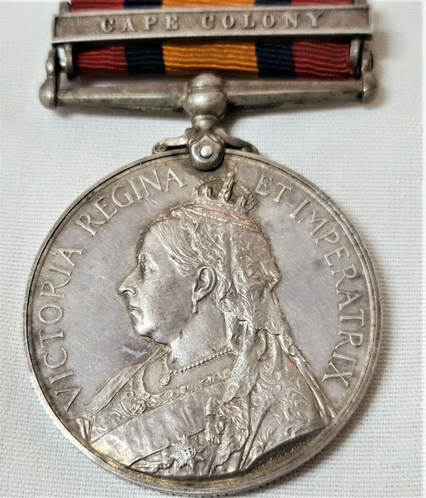 QUEENS SOUTH AFRICA MEDAL TO PTE ANDERSON DORDRECHT DISTRICT VG & CAPE COLONY