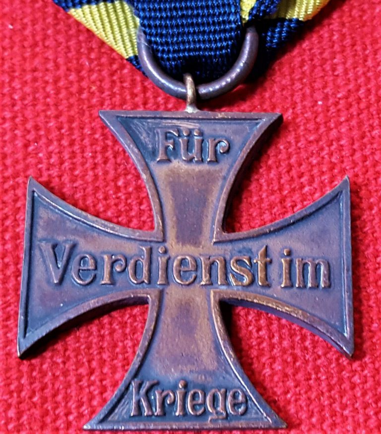 RARE WW1 ERA BRUNSWICK WAR MERIT CROSS GERMANY MEDAL 2ND CLASS