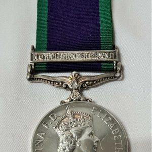 ROONEY MEDICAL CORPS POST WW2 BRITISH GENERAL SERVICE MEDAL NORTHERN IRELAND