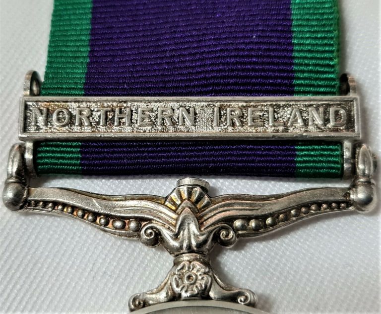 ROONEY MEDICAL CORPS POST WW2 BRITISH GENERAL SERVICE MEDAL NORTHERN IRELAND