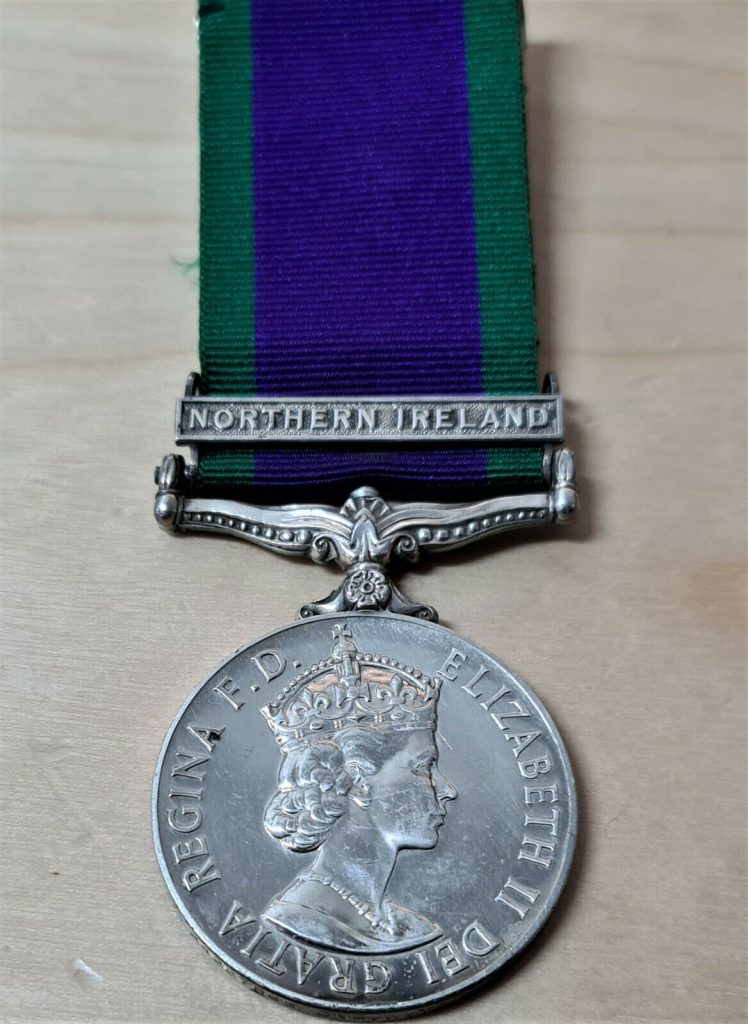 ROYAL ARTILLERY POST WW2 BRITISH GENERAL SERVICE MEDAL NORTHERN IRELAND