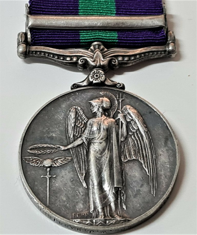 ROYAL ENGINEERS POST WW2 BRITISH GENERAL SERVICE MEDAL CYPRUS SAPPER HARRISON