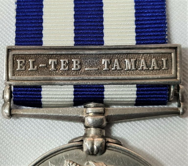 ROYAL IRISH FUSILIERS EGYPT MEDAL 1882 1 CLASP EL TEB TAMAAI CPL BANKS 89TH FOOT - Image 3