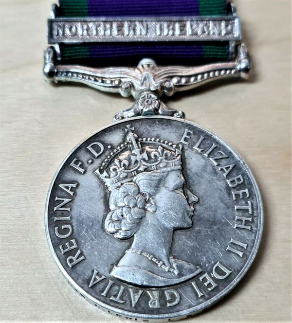 ROYAL NAVY POST WW2 BRITISH GENERAL SERVICE MEDAL NORTHERN IRELAND