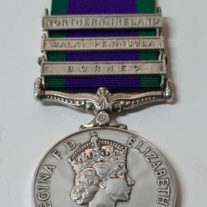 ROYAL NAVY POST WW2 BRITISH GENERAL SERVICE MEDAL NORTHERN IRELAND BORNEO MALAYA