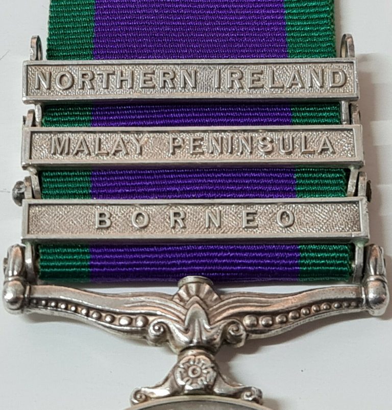 ROYAL NAVY POST WW2 BRITISH GENERAL SERVICE MEDAL NORTHERN IRELAND BORNEO MALAYA