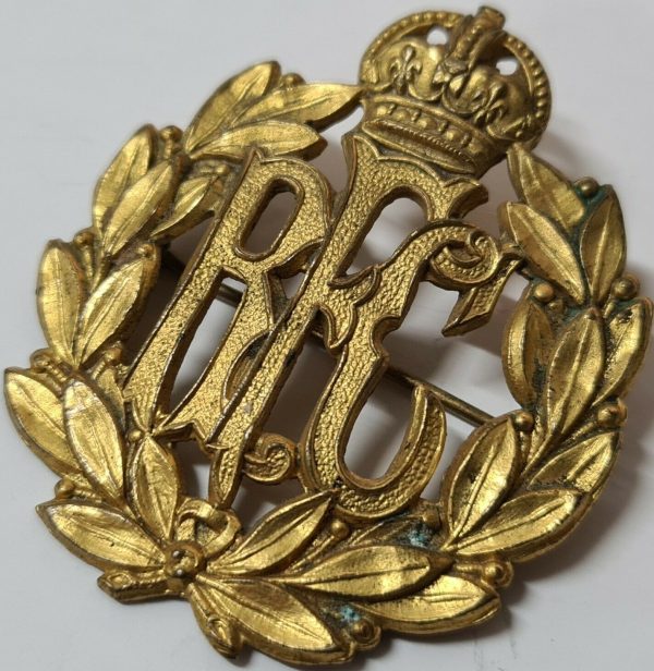TORONTO MADE WW1 ERA CANADA BRITISH ARMY ROYAL FLYING CORPS UNIFORM CAP BADGE